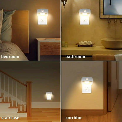 Smart LED Nightlight with Motion Sensor and Dimmer
