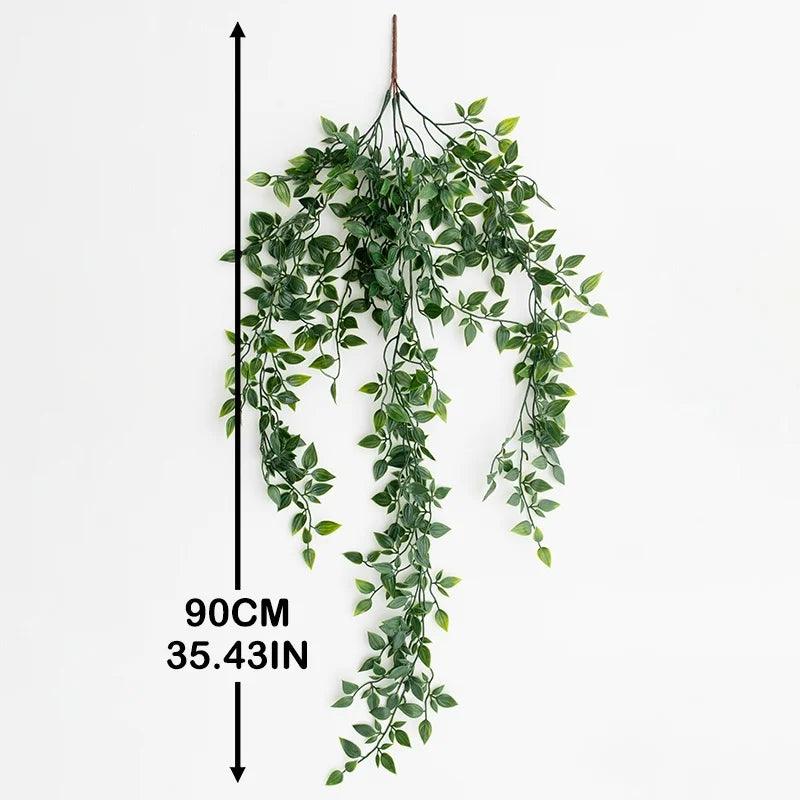 Green Artificial Hanging Plant 90cm Decor