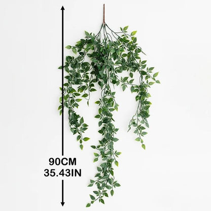 Green Artificial Hanging Plant 90cm Decor