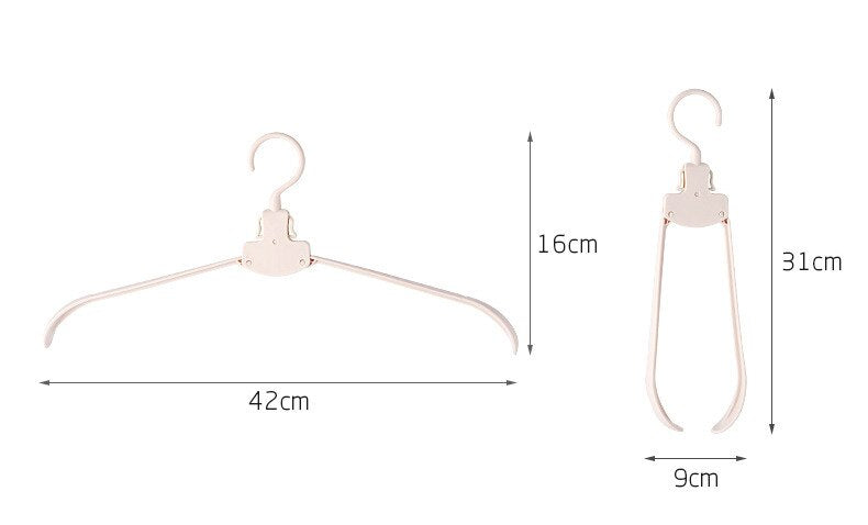 Space Saving Collapsible Wide Closet Hanger