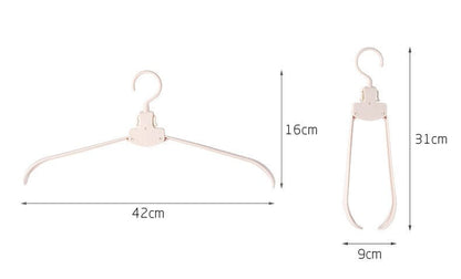 Space Saving Collapsible Wide Closet Hanger