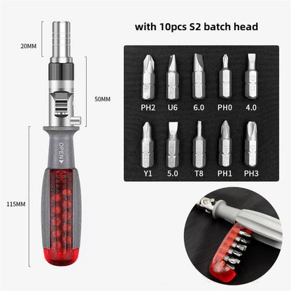 Compact Multi-Angle Ratchet Screwdriver Tool Set - Befez