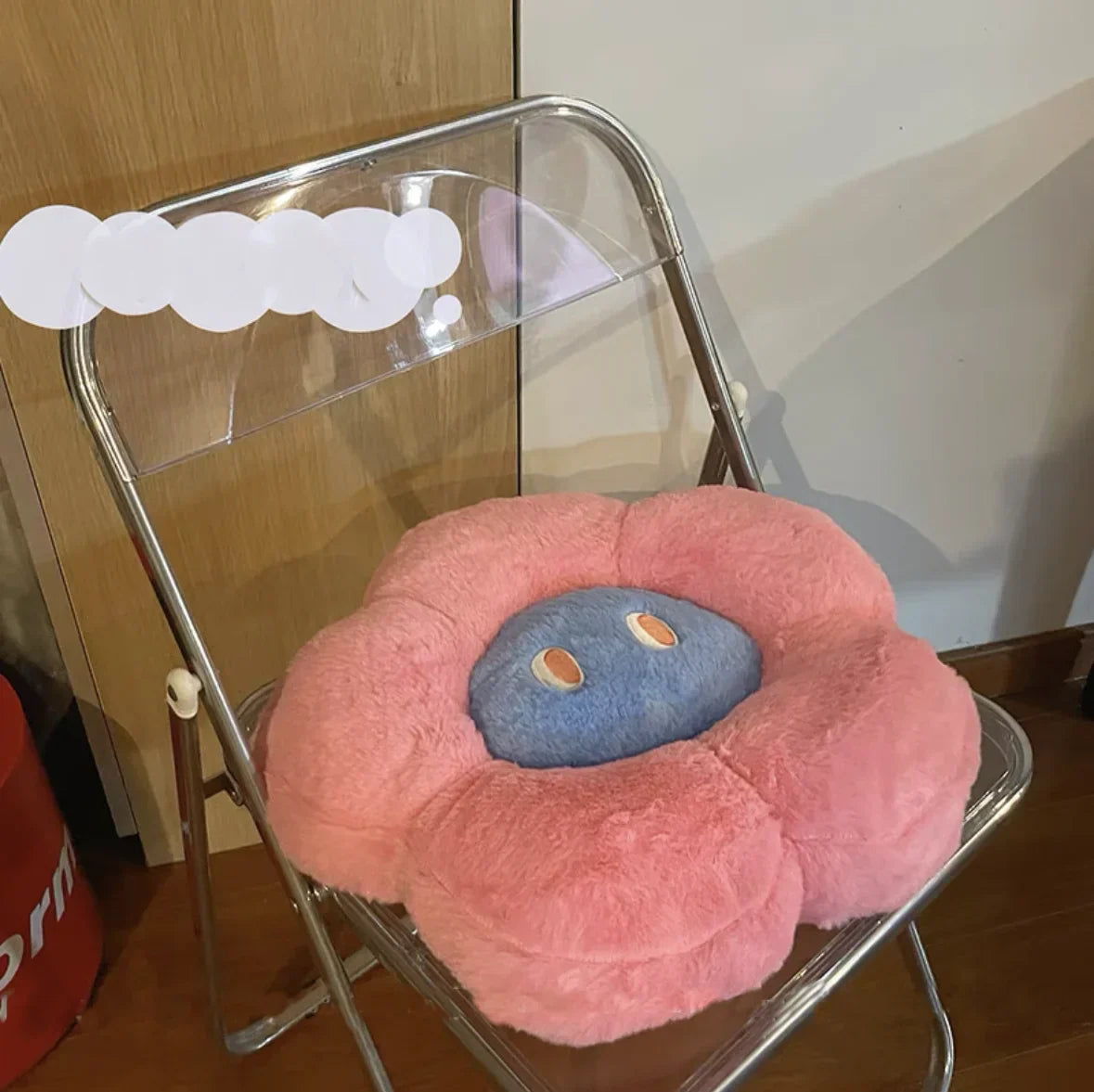 Cute Floral Pillow with Face