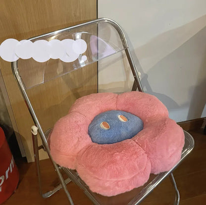 Cute Floral Pillow with Face