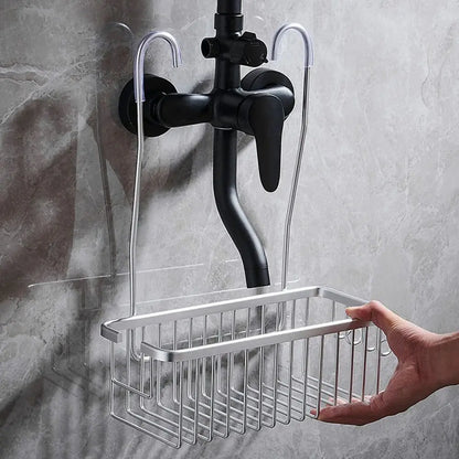 Stainless Shower Caddy with Hooks and Extra Storage - Befez