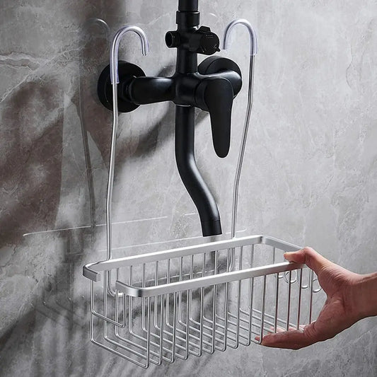Stainless Shower Caddy with Hooks and Extra Storage - Befez