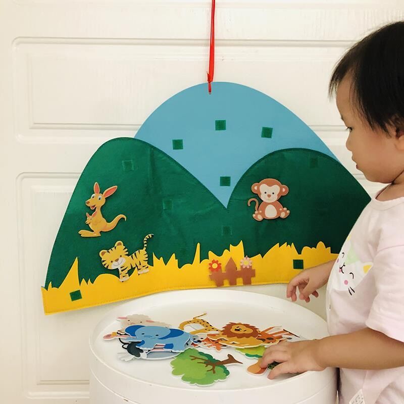 Interactive Kids Felt Learning Board