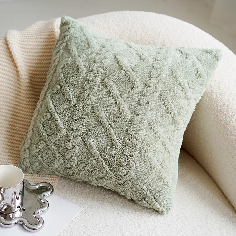 Colorful Floral Embroidered Throw Pillow Cover