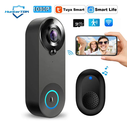 Wireless Smart Doorbell Camera with Night Vision