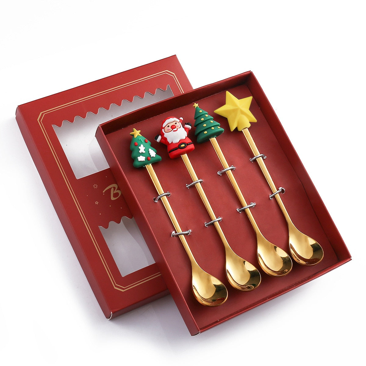 Festive Holiday 4 Piece Dinner Table Set