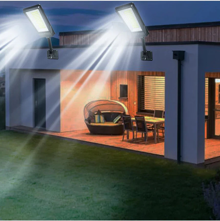Bright Solar Powered Street Light with 138 LEDs