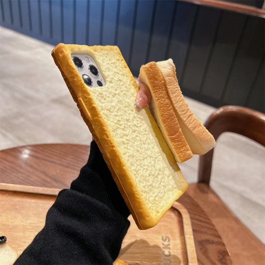 Cute 3D Toast Pattern Phone Cover - Befez