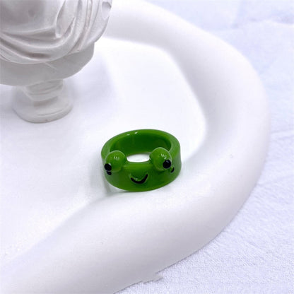 Fun Green Frog Children's Ring