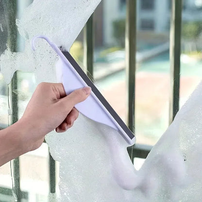 Compact Silicone Shower Squeegee for Glass & Windows