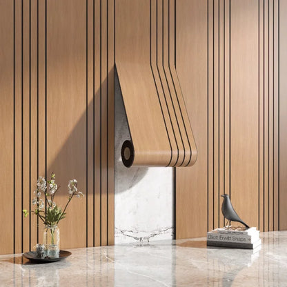 Textured Wooden Wall Stickers Decorative Panels
