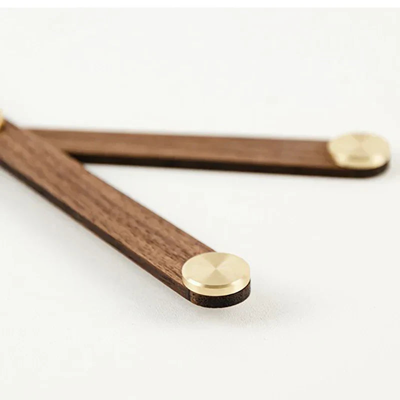 Big Wooden Wall Clock with Natural Walnut Finish - Befez