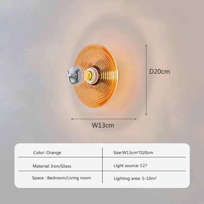 Ocean Blue LED Wave Wall Light
