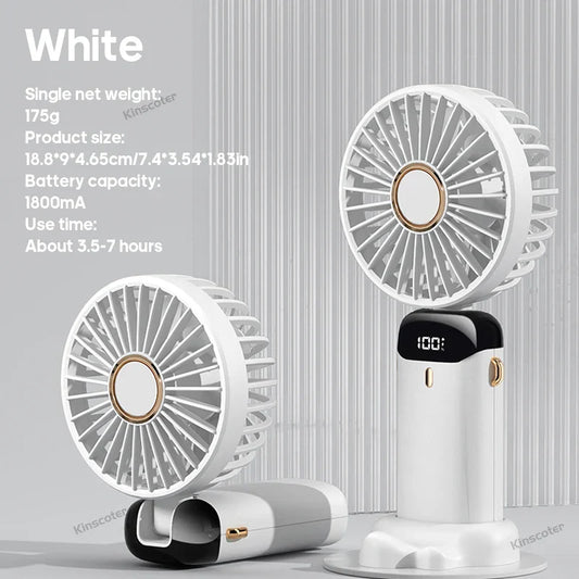Compact 3-in-1 Portable Fan with LED Screen - Befez