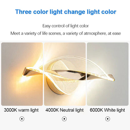 Stylish LED Wall Lamp | Contemporary Metal & Glass Design