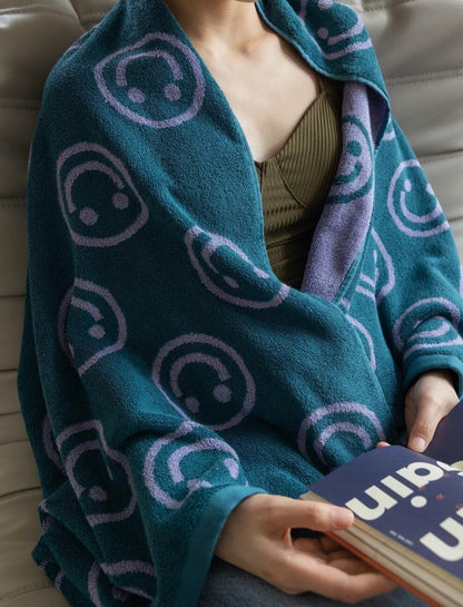 Fun Happy Face Beach Towel
