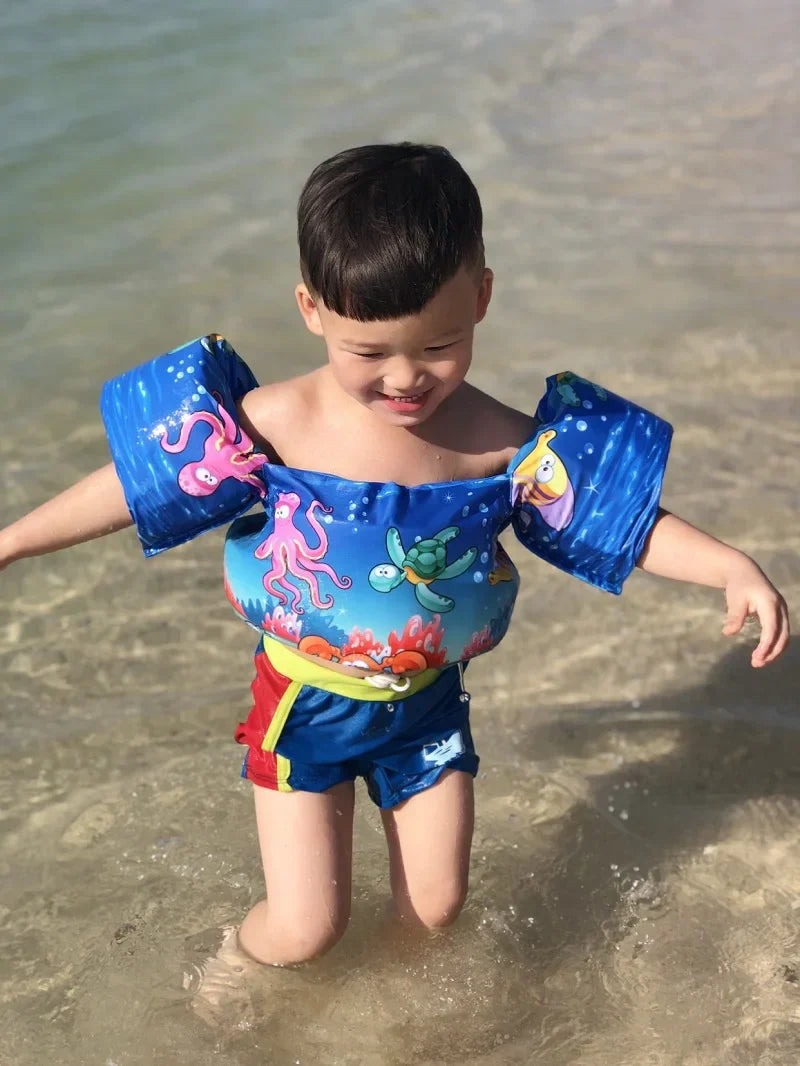 Kids Pool Float Vest with Arm Flotation Devices