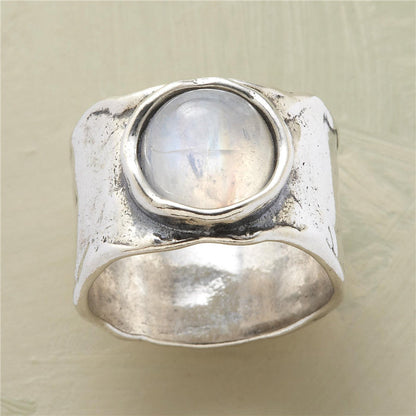 Beautiful Moonstone Sterling Silver Ring