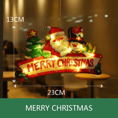 Colorful LED Christmas Window String Lights