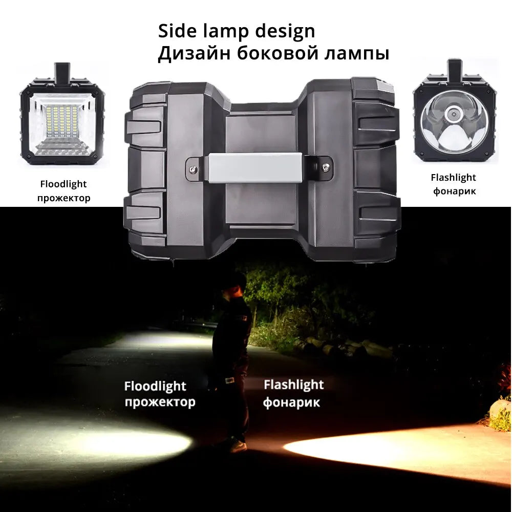Bright Portable LED Rechargeable Spotlight 40W Waterproof