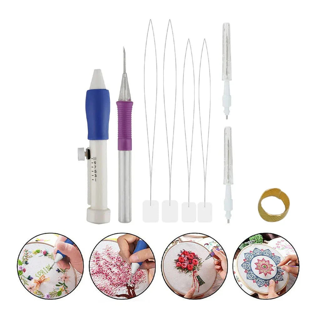 Befez Complete Embroidery Kit 8pc Punch Needle Set - Befez