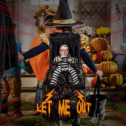 Spooky Prison Skeleton Halloween Decor