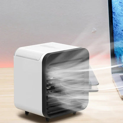 Compact 3-in-1 USB Mini Fan with Cooling & Humidify