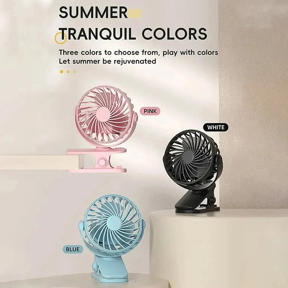 Compact USB Desk Fan with Adjustable Speeds