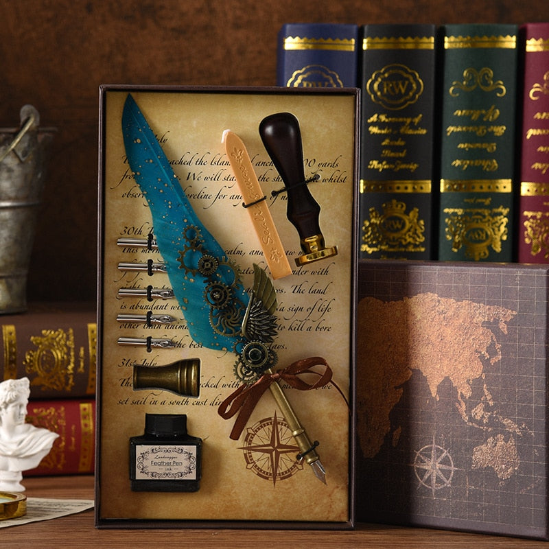 Premium Feather Tip Calligraphy Pen Set