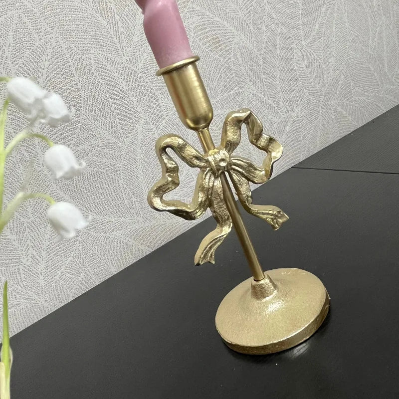 Rustic Metal Candle Lamp Holder