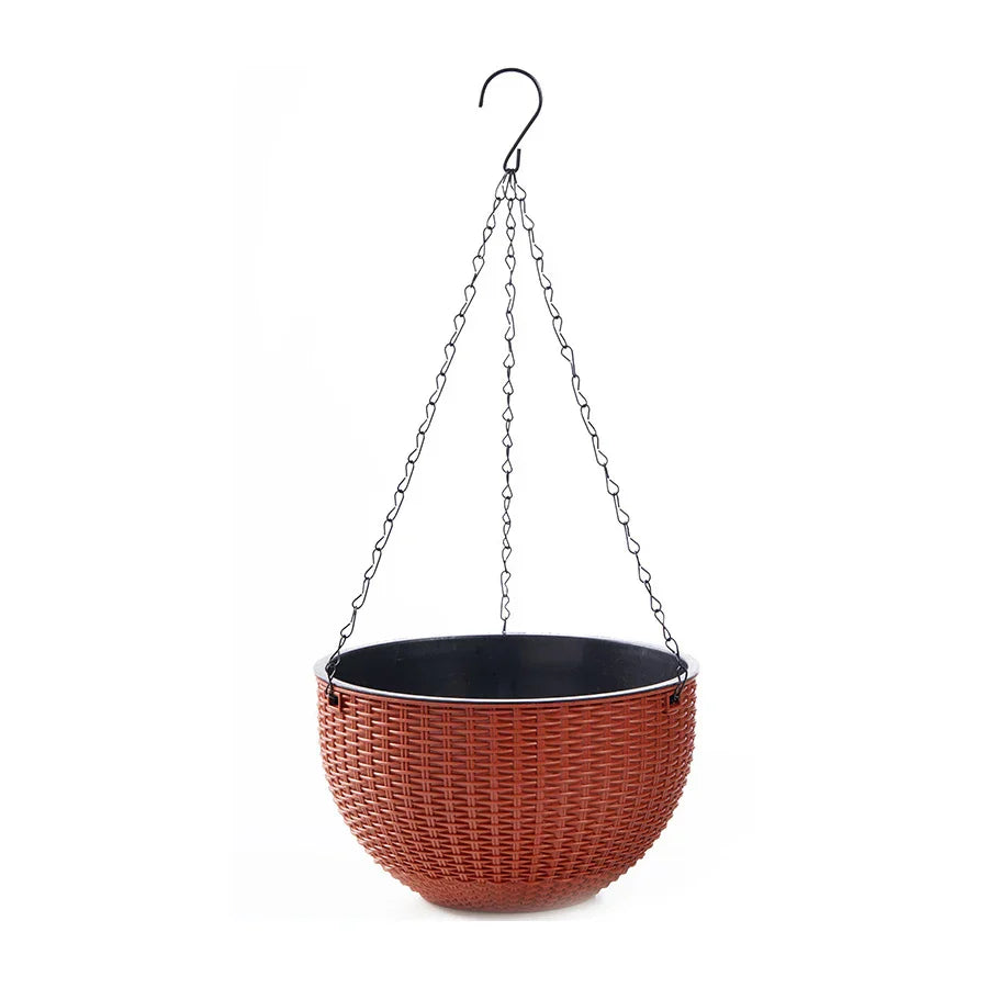 Natural Woven Hanging Planter Basket