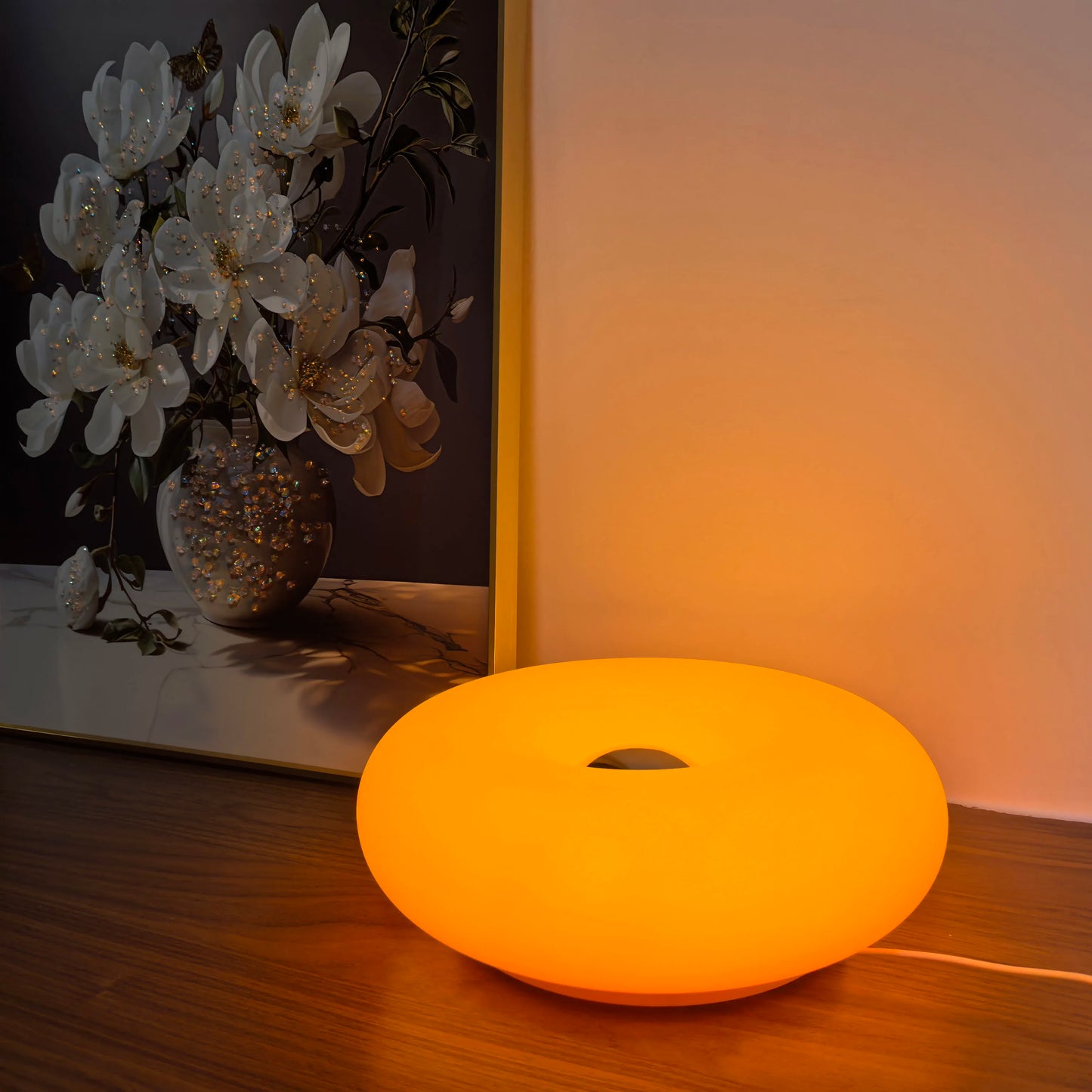 Colorful RGB LED Desk Lamp with Dimmer and Remote