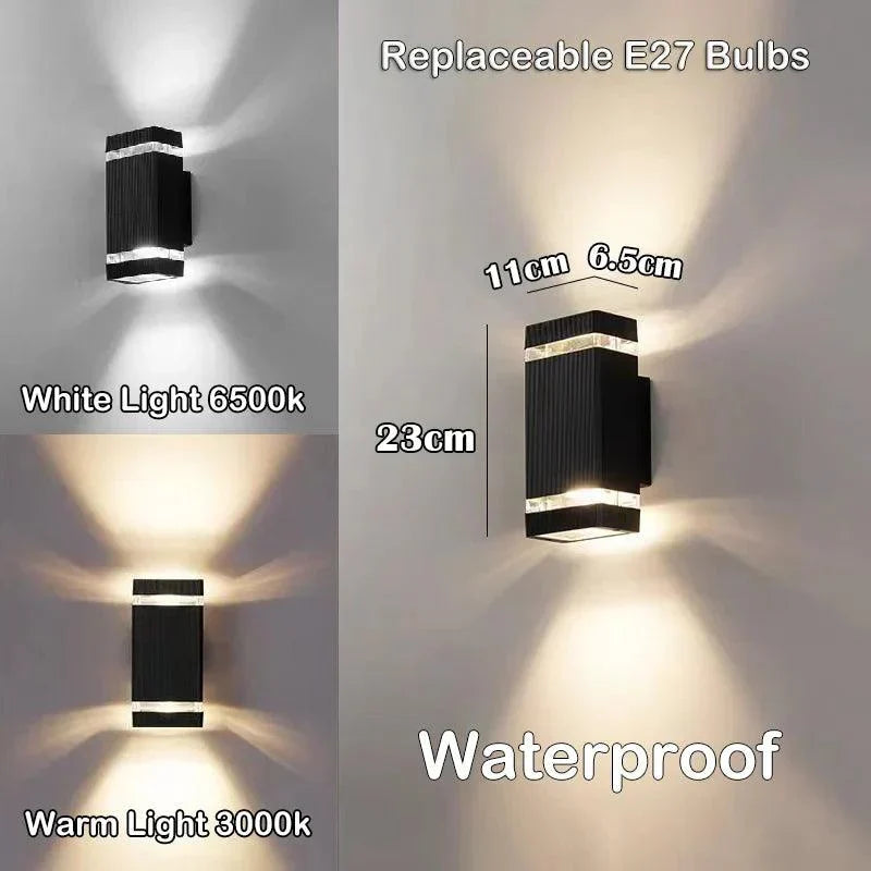 Outdoor LED Wall Lamp with Up Down Light Effect