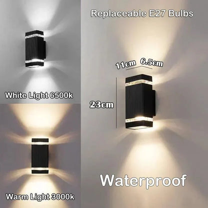 Outdoor LED Wall Lamp with Up Down Light Effect