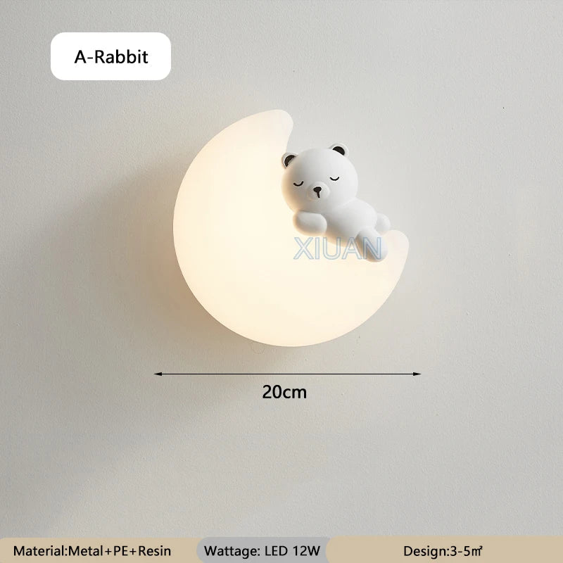 Colorful Kids Moon Night Lamp