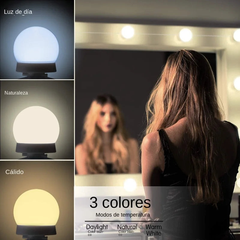 Pro Makeup LED Light Kit with 10 Dimmable Lamps