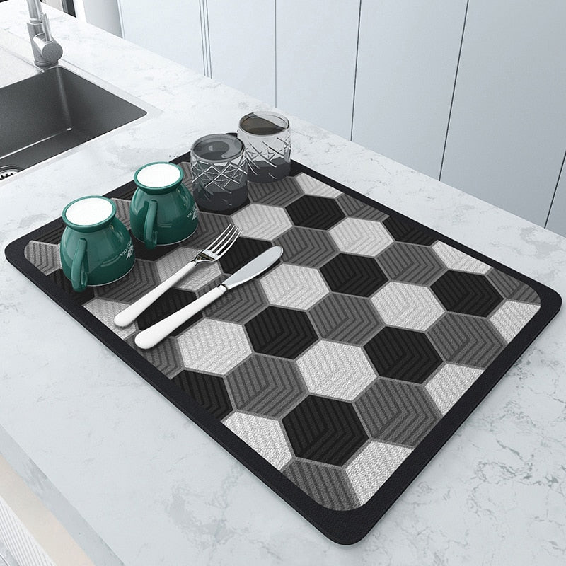 Grip Bath Mat - Non Slip, Quick Dry, and Modern Design
