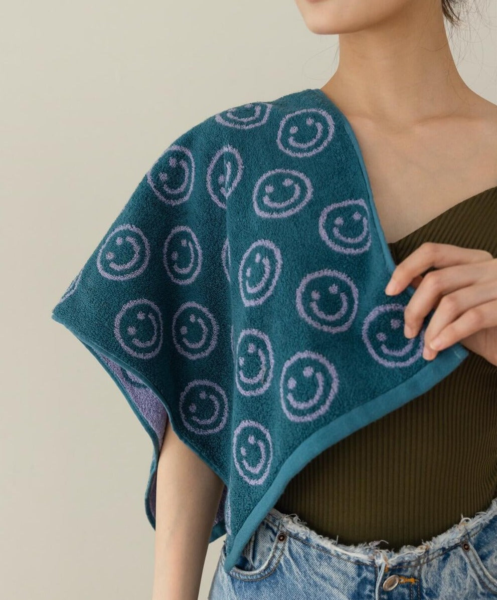 Fun Happy Face Beach Towel