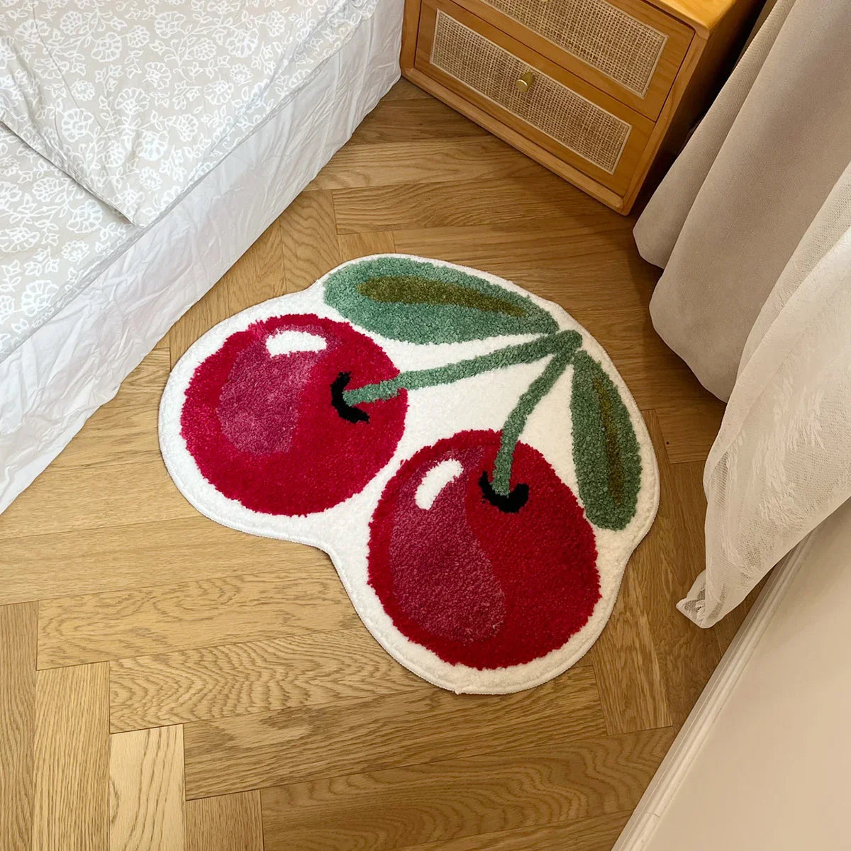 Red Shaggy Area Rug