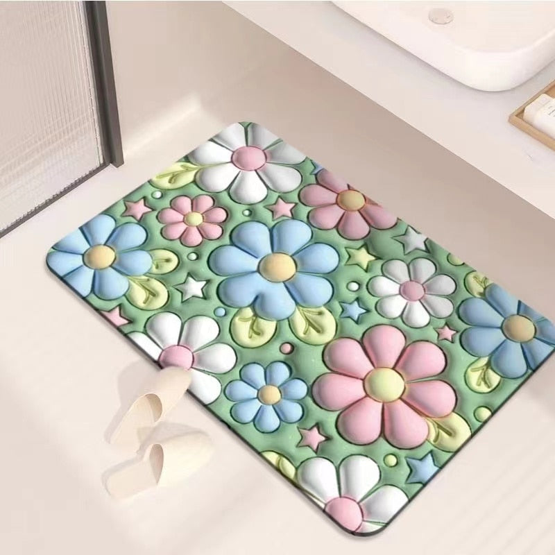 Befez | Slip Resistant Vibrant Fast Drying Bath Mat - Befez