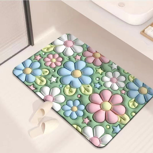 Befez | Slip Resistant Vibrant Fast Drying Bath Mat - Befez