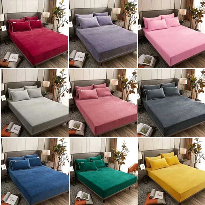 Cozy Fitted Velvet Sheet for Cold Weather Mattress