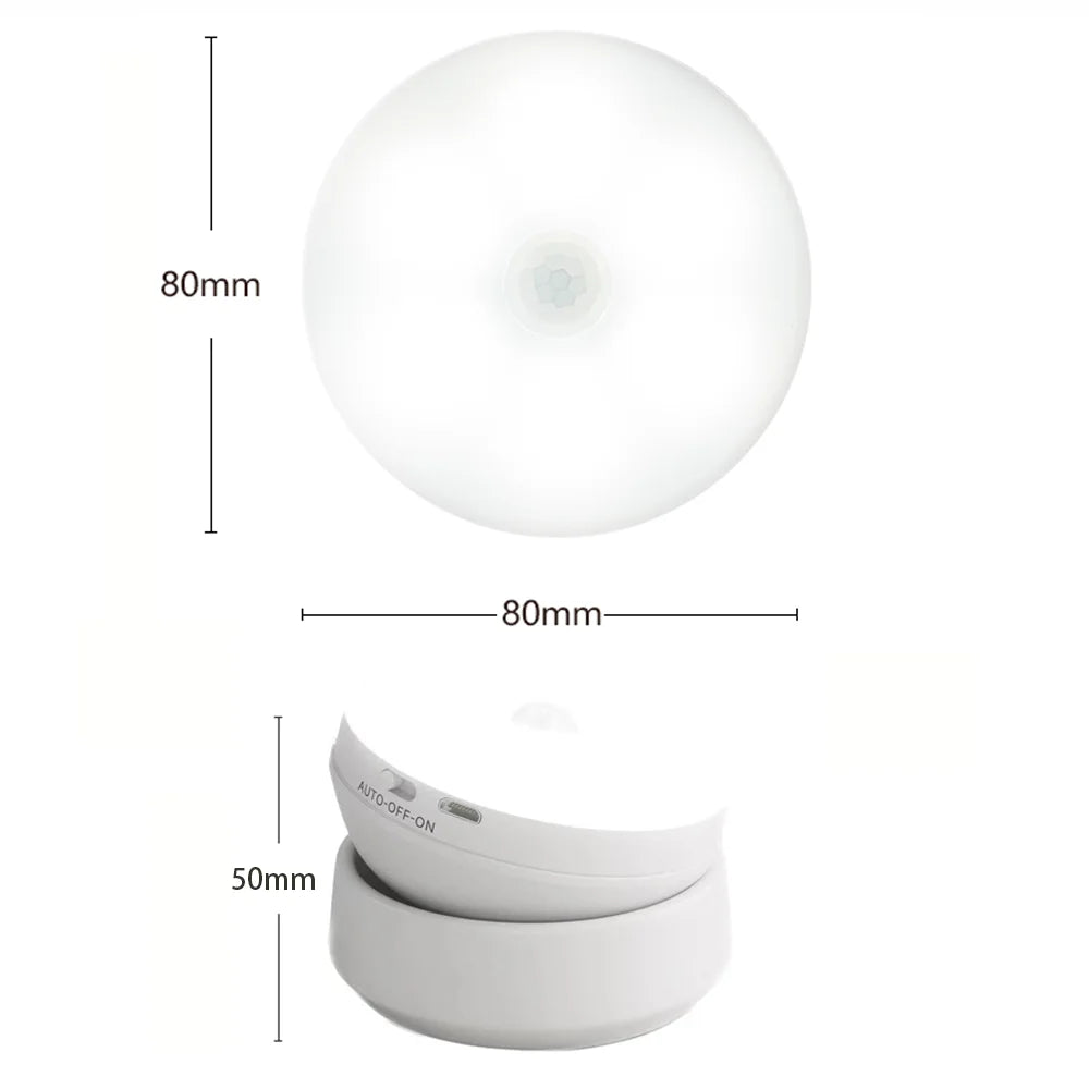 Bright LED Motion Night Light with Rechargeable Battery