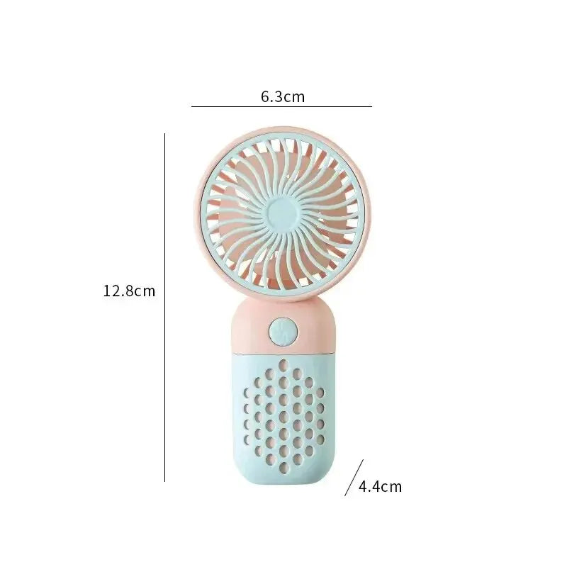Compact Rechargeable Mini Hand Fan with Scented Mode