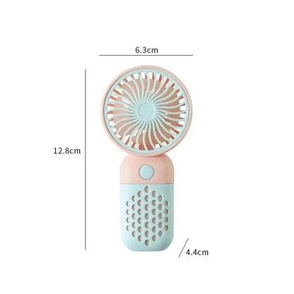 Compact Rechargeable Mini Hand Fan with Scented Mode