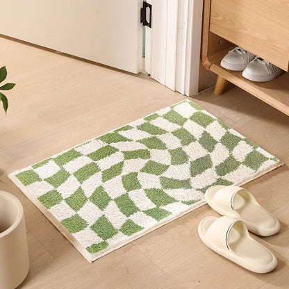 Colorful Tile Pattern Bath Mat